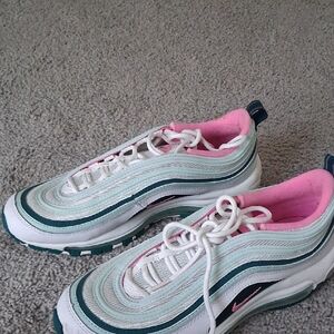 Nike Women's White and Pink Sneakers